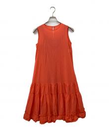 ANAYI（アナイ）の古着「チンツオーガンジーギャザーワンピース」｜オレンジ