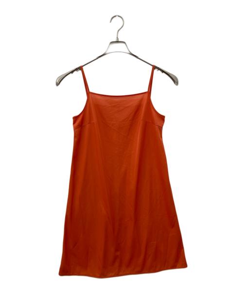 ANAYI（アナイ）ANAYI (アナイ) チンツオーガンジーギャザーワンピース オレンジ サイズ:36の古着・服飾アイテム
