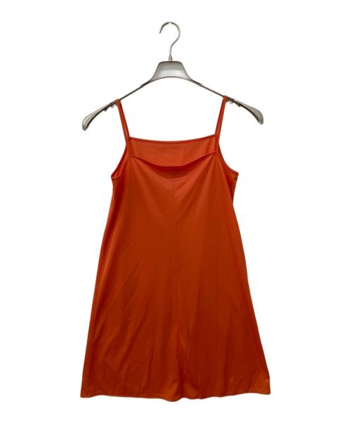 ANAYI（アナイ）ANAYI (アナイ) チンツオーガンジーギャザーワンピース オレンジ サイズ:36の古着・服飾アイテム