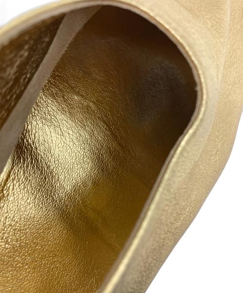 MARTINIANO（マルティニアーノ）MARTINIANO (マルティニアーノ) GLOVEフラットシューズ ゴールド サイズ:37 1/2の古着・服飾アイテム
