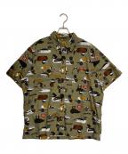 HUMAN MADEヒューマンメイド）の古着「duck short sleeve shirt」｜オリーブ