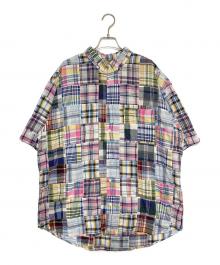 SUPREME×GOODENOUGH（シュプリーム×グッドイナフ）の古着「Patchwork S/S Shirt」｜ブルー