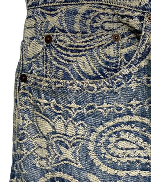 SUPREME（シュプリーム）SUPREME (シュプリーム) Bandana Jacquard Baggy Jean ブルー サイズ:34の古着・服飾アイテム
