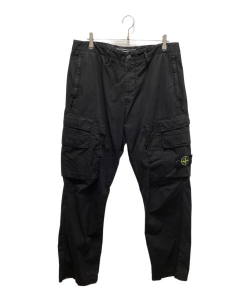 STONE ISLAND（ストーンアイランド）STONE ISLAND (ストーンアイランド) カーゴパンツ ブラック サイズ:36の古着・服飾アイテム