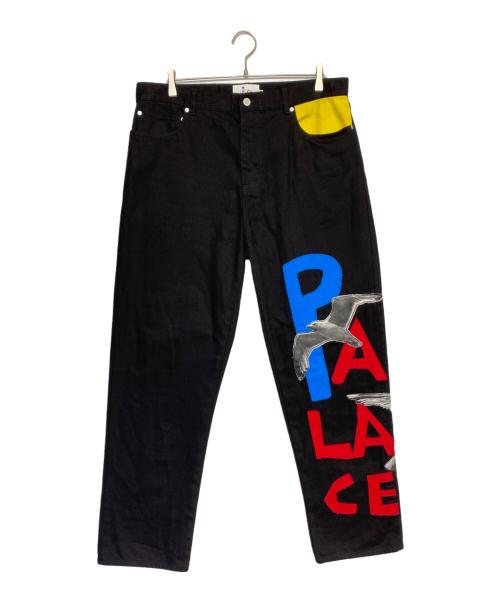 PALACE（パレス）PALACE (パレス) Jean Charles de Castelbajac (ジャン・シャルル・ドゥ・カステルバジャック) JCC DENIM JEAN ブラック サイズ:34の古着・服飾アイテム