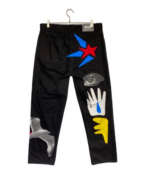 PALACE（パレス）PALACE (パレス) Jean Charles de Castelbajac (ジャン・シャルル・ドゥ・カステルバジャック) JCC DENIM JEAN ブラック サイズ:34の古着・服飾アイテム