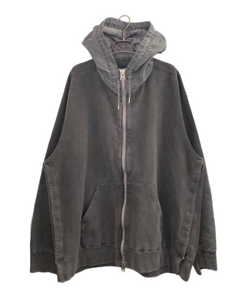 sacai（サカイ）sacai (サカイ) Garment Dye Cotton Jersey Hoodie ブラック サイズ:4の古着・服飾アイテム
