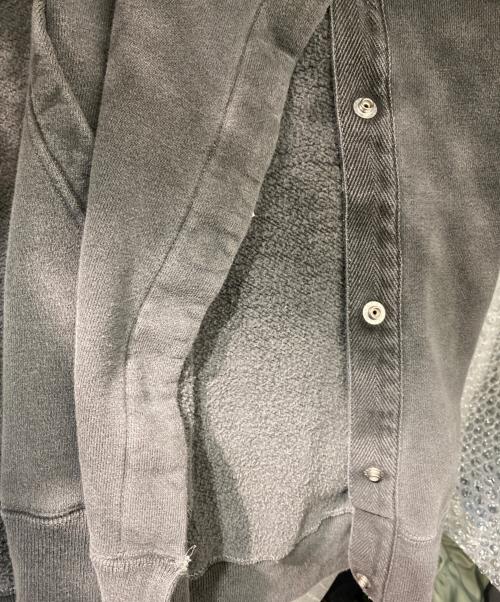 sacai（サカイ）sacai (サカイ) Garment Dye Cotton Jersey Hoodie ブラック サイズ:4の古着・服飾アイテム