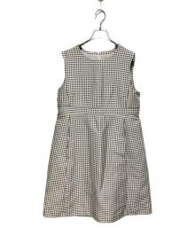 'S Max Mara（エスマックスマーラ）の古着「ノースリーブワンピース」｜ブラック×ベージュ