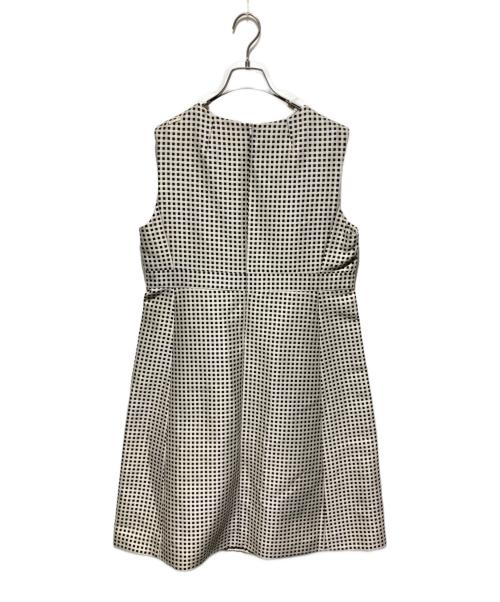 'S Max Mara（エスマックスマーラ）'S Max Mara (エスマックスマーラ) ノースリーブワンピース ブラック×ベージュ サイズ:46の古着・服飾アイテム
