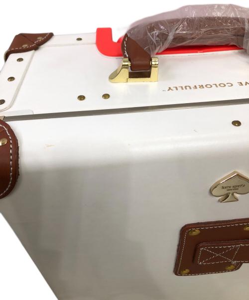 Kate Spade（ケイトスペード）Kate Spade (ケイトスペード) STEAMLINE CARRY ON／スチームライン キャリーオン ホワイトの古着・服飾アイテム