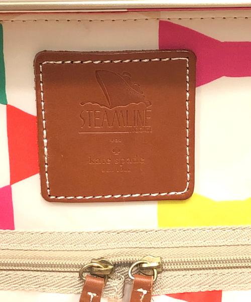 Kate Spade（ケイトスペード）Kate Spade (ケイトスペード) STEAMLINE CARRY ON／スチームライン キャリーオン ホワイトの古着・服飾アイテム