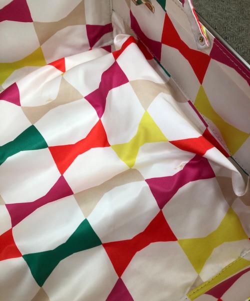 Kate Spade（ケイトスペード）Kate Spade (ケイトスペード) STEAMLINE CARRY ON／スチームライン キャリーオン ホワイトの古着・服飾アイテム