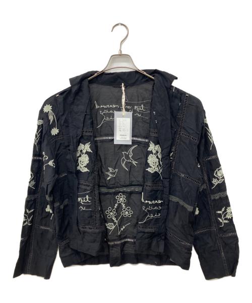 TODAYFUL（トゥデイフル）TODAYFUL (トゥデイフル) Embroidery Patchwork Shirts ブラック サイズ:Free 未使用品の古着・服飾アイテム
