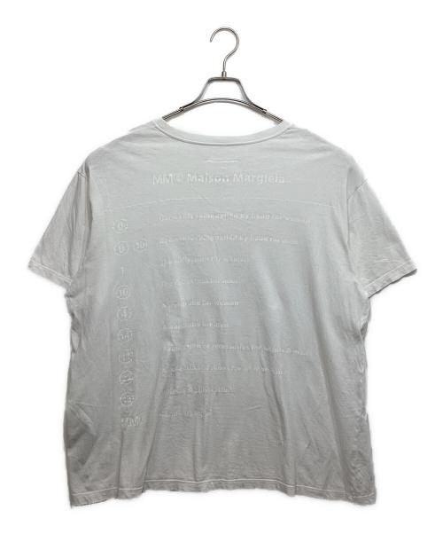 MM6 Maison Margiela（エムエムシックスメゾンマルジェラ）MM6 Maison Margiela (エムエムシックスメゾンマルジェラ) プリントTシャツ ホワイト サイズ:XSの古着・服飾アイテム