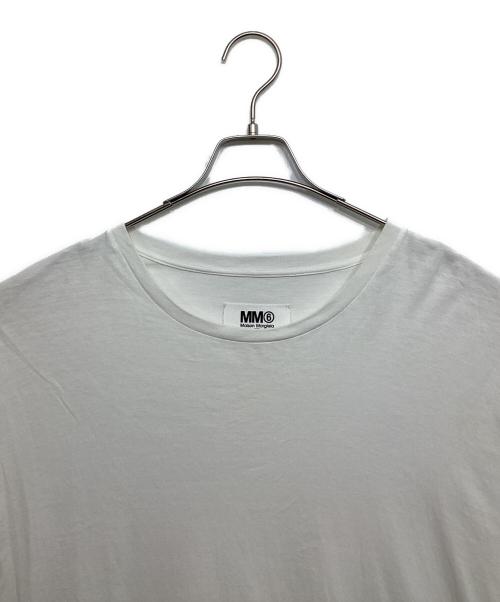 MM6 Maison Margiela（エムエムシックスメゾンマルジェラ）MM6 Maison Margiela (エムエムシックスメゾンマルジェラ) プリントTシャツ ホワイト サイズ:XSの古着・服飾アイテム