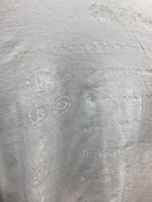 MM6 Maison Margiela（エムエムシックスメゾンマルジェラ）MM6 Maison Margiela (エムエムシックスメゾンマルジェラ) プリントTシャツ ホワイト サイズ:XSの古着・服飾アイテム