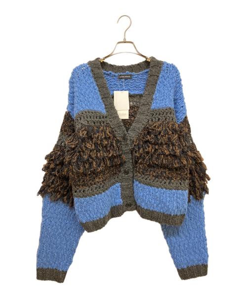 MAISON SPECIAL（メゾンスペシャル）MAISON SPECIAL (メゾンスペシャル) Multi Fringe Cardigan ブルー サイズ:SIZE Free 未使用品の古着・服飾アイテム