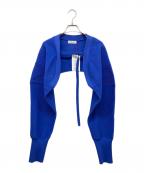 MAISON SPECIALメゾンスペシャル）の古着「Cocoon Sleeve Knit Bolero」｜ブルー