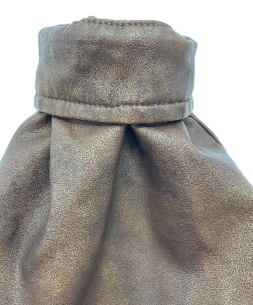 NAUTICA（ノーティカ）NAUTICA (ノーティカ) FREAK'S STORE (フリークスストア) Faded Vegan Leather Blouson ブラウン サイズ:L 未使用品の古着・服飾アイテム