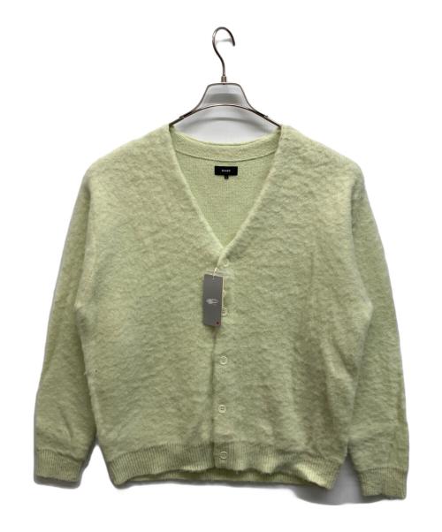 BEAMS（ビームス）BEAMS (ビームス) 7ゲージ ソリッドシャギー カーディガン グリーン サイズ:L 未使用品の古着・服飾アイテム