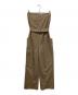 LE CIEL BLEU（ルシェルブルー）の古着「Belted Safari Jumpsuit　 ベルト付 ジャンプスーツ 」｜ブラウン