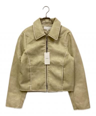 【moussy】FAUX LEATHER MINIMAL ジャケット 中古・古着通販】moussy (マウジー) FAUX LEATHER MINIMAL ジャケット