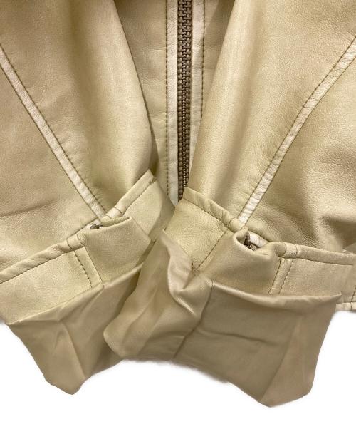 moussy（マウジー）moussy (マウジー) FAUX LEATHER MINIMAL ジャケット エクリュ サイズ:SIZE Freeの古着・服飾アイテム