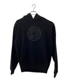 KOZABURO（コウザブロウ）の古着「CIRCLE LOGO PRINT HOODIE」｜ブラック