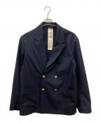Traditional Weatherwearトラディショナルウェザーウェア）の古着「ダブルジャケット」｜ネイビー