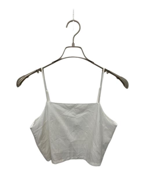Snidel（スナイデル）Snidel (スナイデル) リボンシャーリングTOPS ホワイト サイズ:Freeの古着・服飾アイテム