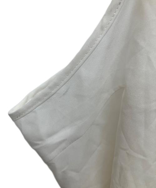 Snidel（スナイデル）Snidel (スナイデル) リボンシャーリングTOPS ホワイト サイズ:Freeの古着・服飾アイテム