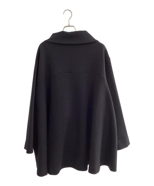 MOYURU（モユル）MOYURU (モユル) アシンメトリーコート ブラック サイズ:M～Lの古着・服飾アイテム