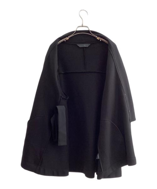 MOYURU（モユル）MOYURU (モユル) アシンメトリーコート ブラック サイズ:M～Lの古着・服飾アイテム