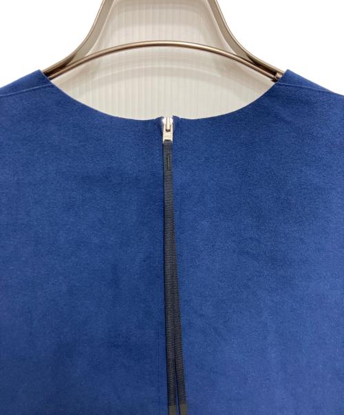 HYKE（ハイク）HYKE (ハイク) ULTRA SUEDE TULLE TOP ネイビー サイズ:1の古着・服飾アイテム