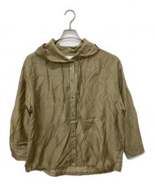 GALLARDA GALANTE（ガリャルダガランテ）の古着「シアーフーディーシャツ」｜ベージュ