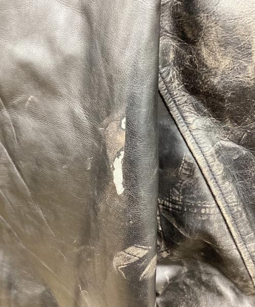 GAP（ギャップ）GAP (ギャップ) オールドボアレザージャケット ブラック サイズ:Lの古着・服飾アイテム