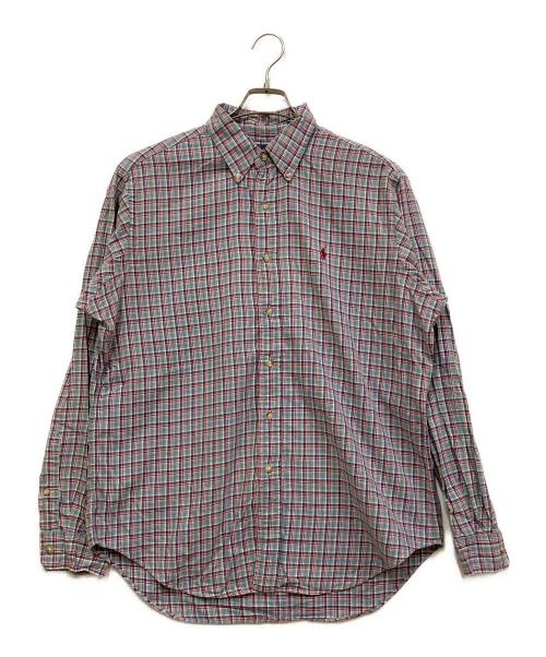 RALPH LAUREN（ラルフローレン）RALPH LAUREN (ラルフローレン) チェックシャツ パープル サイズ:SIZE Lの古着・服飾アイテム