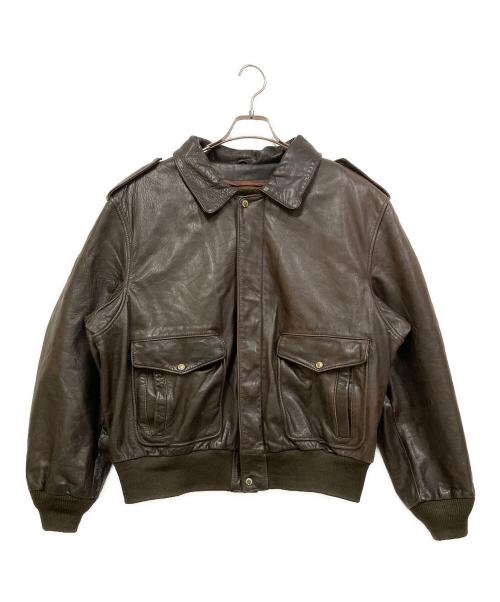 americanino（アメリカニーノ）americanino (アメリカニーノ) レザージャケット ブラウン サイズ:SIZE XLの古着・服飾アイテム