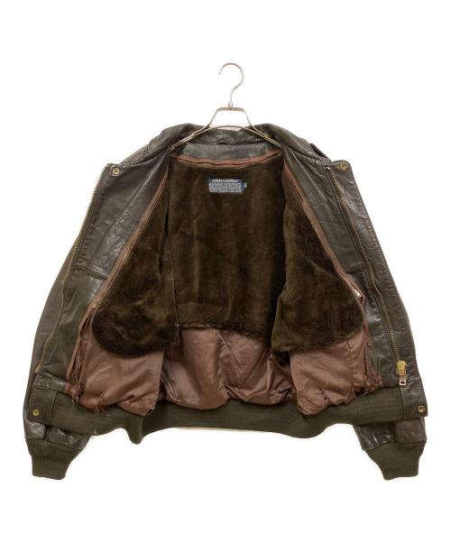 americanino（アメリカニーノ）americanino (アメリカニーノ) レザージャケット ブラウン サイズ:SIZE XLの古着・服飾アイテム