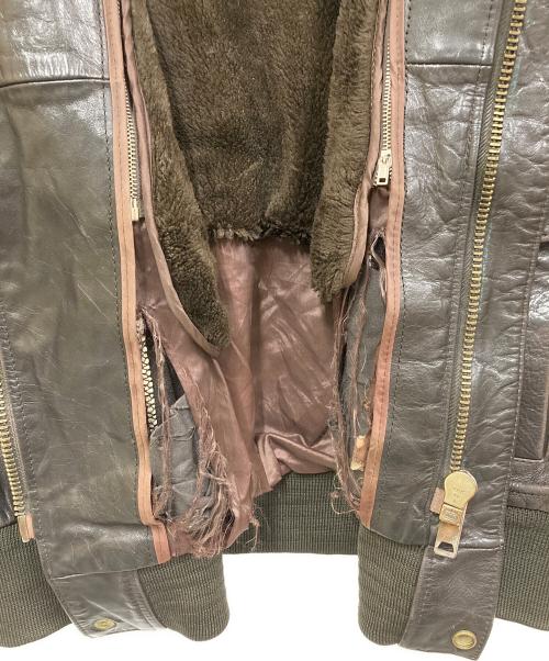 americanino（アメリカニーノ）americanino (アメリカニーノ) レザージャケット ブラウン サイズ:SIZE XLの古着・服飾アイテム