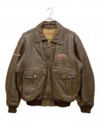 RED SKINSレッドスキンズ）の古着「レザージャケット」｜ブラウン