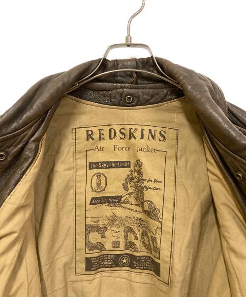 RED SKINS（レッドスキンズ）RED SKINS (レッドスキンズ) レザージャケット ブラウン サイズ:SIZE XLの古着・服飾アイテム