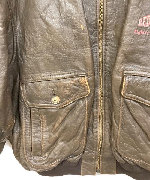 RED SKINS（レッドスキンズ）RED SKINS (レッドスキンズ) レザージャケット ブラウン サイズ:SIZE XLの古着・服飾アイテム