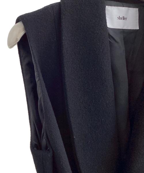 sheller（シェリエ）sheller (シェリエ) ロングジレ ブラック サイズ:Fの古着・服飾アイテム