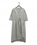 JIL SANDER NAVYジルサンダー ネイビー）の古着「vネックワンピース」｜パステルグリーン