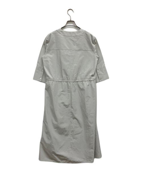 JIL SANDER NAVY（ジルサンダー ネイビー）JIL SANDER NAVY (ジルサンダー ネイビー) vネックワンピース パステルグリーン サイズ:36の古着・服飾アイテム