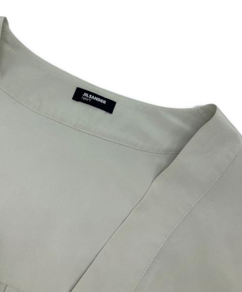 JIL SANDER NAVY（ジルサンダー ネイビー）JIL SANDER NAVY (ジルサンダー ネイビー) vネックワンピース パステルグリーン サイズ:36の古着・服飾アイテム