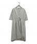 JIL SANDER NAVY（ジルサンダー ネイビー）の古着「vネックワンピース」｜パステルグリーン