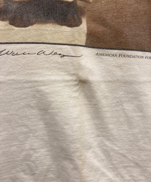 artwear collection（アートウェアコレクション）artwear collection (アートウェアコレクション) William Wegman Mascot Tシャツ ホワイト サイズ:Lの古着・服飾アイテム